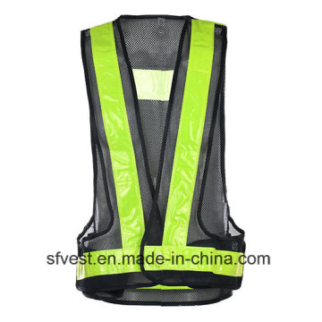 Gilet de sécurité réfléchissant haute visibilité avec étrier réfléchissant